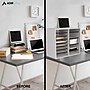 AdirOffice 16-Compartment Literature Organizer, 11.8" x 20", White (500-16-WHI)~#|#~sp134865273_sc7