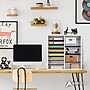 AdirOffice 16-Compartment Literature Organizer, 11.8" x 20", White (500-16-WHI)~#|#~sp134865274_sc7