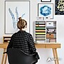 AdirOffice 16-Compartment Literature Organizer, 11.8" x 20", White (500-16-WHI)~#|#~sp134865275_sc7