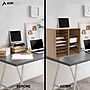AdirOffice 500 Series 16-Compartment Literature Organizers, 20" x 11.8", Medium Oak (500-16-MEO)~#|#~sp134865354_sc7