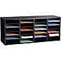 AdirOffice 500 Series 24-Compartment Literature Organizer, 39.3" x 11.8", Black (500-24-BLK)~#|#~sp134865369_sc7