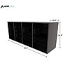 AdirOffice 500 Series 24-Compartment Literature Organizer, 39.3" x 11.8", Black (500-24-BLK)~#|#~sp134865371_sc7
