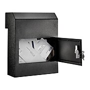 AdirOffice Black Through-The-Door Safe Locking Drop Box (631-06-BLK)