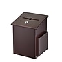 AdirOffice Square Wood Suggestion Box With Lock and Pen, Mahogany (ADI632-01-MA)~#|#~sp134865502_sc7