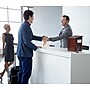AdirOffice Square Wood Suggestion Box With Lock and Pen, Mahogany (ADI632-01-MA)~#|#~sp134865574_sc7