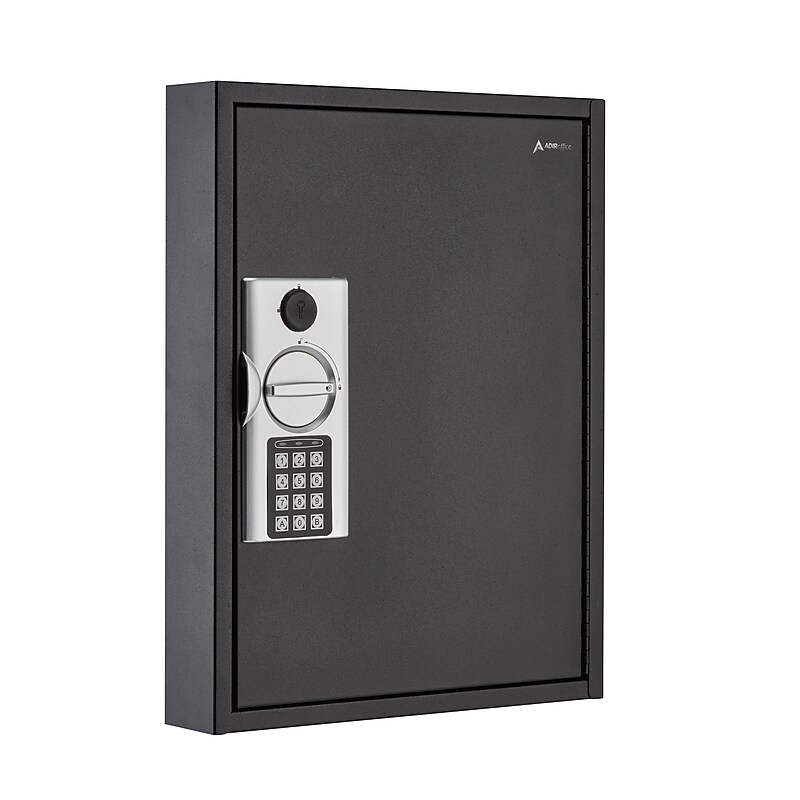 AdirOffice 60 Key Electronic Keypad Cabinet, Black (680-60-BLK) image 1