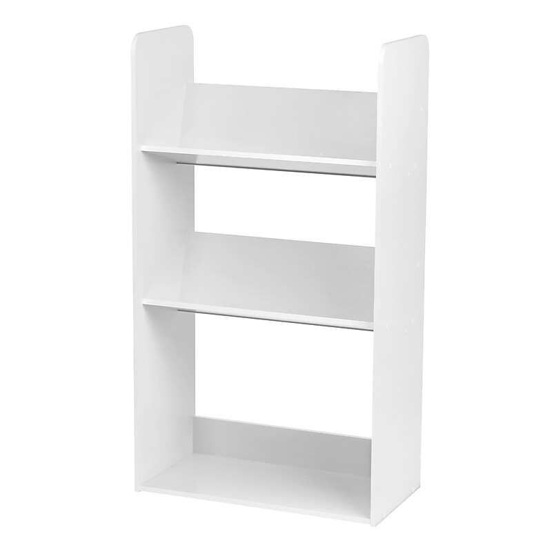 IRIS 3-Tier Tilted Shelf Book Rack, White (596102) image 1