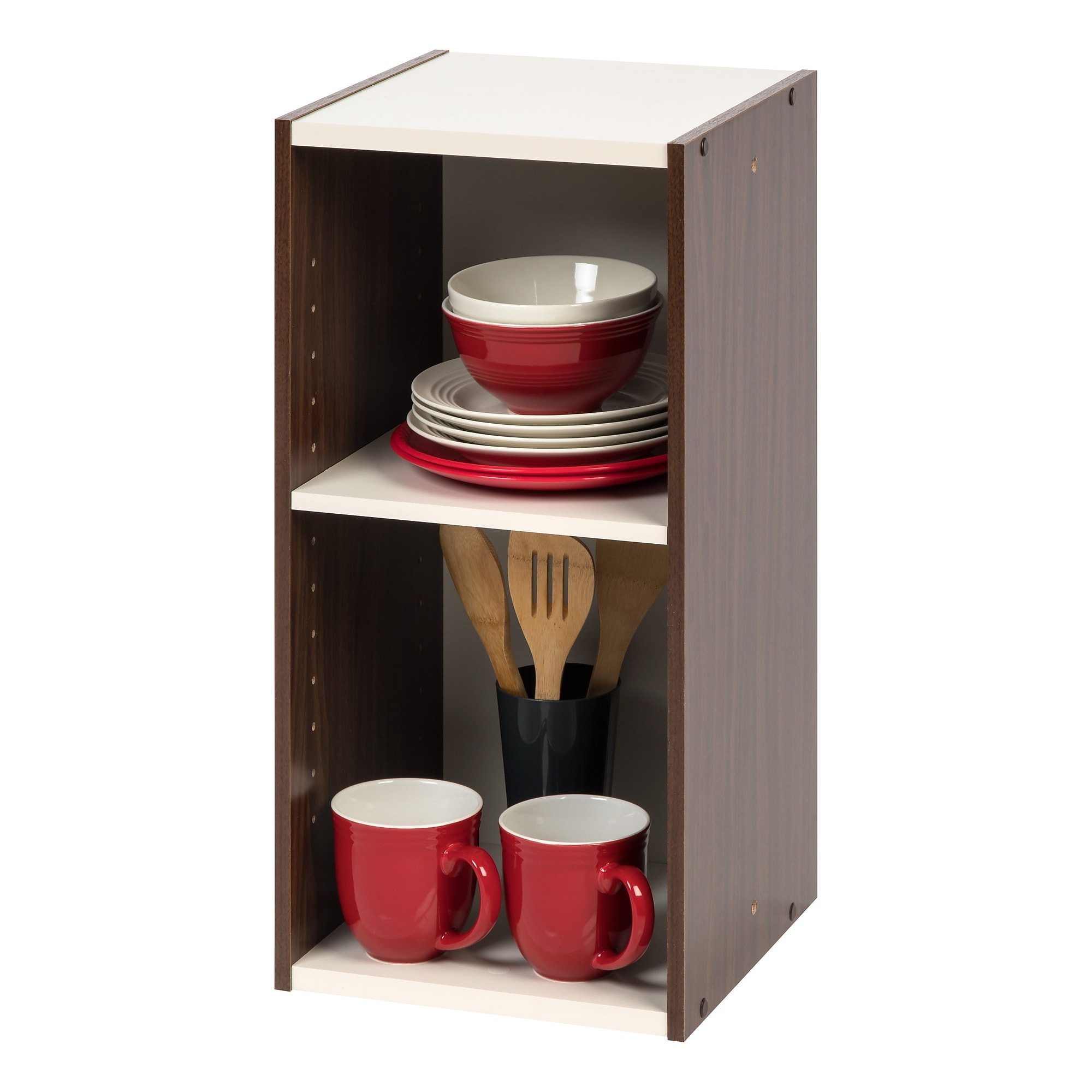 IRIS 11″ x 23″ Space Saving Shelf, Sema Series, Walnut Brown (596303) Sansujyuku sansujyuku.com