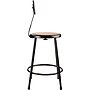 NPS 6200 Series Armless Wood 24 Inch Stool With Backrest, Black, 4/Pack (6224B-10/4)~#|#~sp135112976_sc7