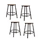 NPS 6200 Series Armless Wood/Steel Backless Stool with Footrest, Black, 4/Pack (6224-10/4)~#|#~sp135113347_sc7