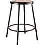 NPS 6200 Series Armless Wood/Steel Backless Stool with Footrest, Black, 4/Pack (6224-10/4)~#|#~sp135113349_sc7