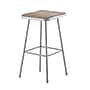 NPS 6300 Series Armless Wood/Steel Backless Stool with Footrest, Gray, 2/Pack (6330/2)~#|#~sp135113364_sc7