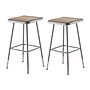 NPS 6300 Series Armless Wood/Steel Backless Stool with Footrest, Gray, 2/Pack (6324H/2)~#|#~sp135113366_sc7