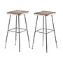 NPS 6300 Series Armless Wood/Steel Backless Stool with Footrest, Gray, 2/Pack (6330H/2)~#|#~sp135113369_sc7