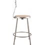 NPS 6200 Series Armless Wood 24" Stool with Backrest, Gray (6224B)~#|#~sp135113482_sc7