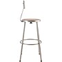 National Public Seating 6200 Series Armless Wood/Steel Lab Stool with Backrest, Gray (6230B)~#|#~sp135113491_sc7