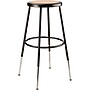 NPS 6200 Series Armless Wood Height Adjustable 24 Inch Stool, Black (6224H-10)~#|#~sp135113510_sc7
