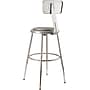 NPS 6400 Series Armless Vinyl Padded Lab Stool with Backrest, Gray , 5/Pack (6418HB/5)~#|#~sp135113610_sc7