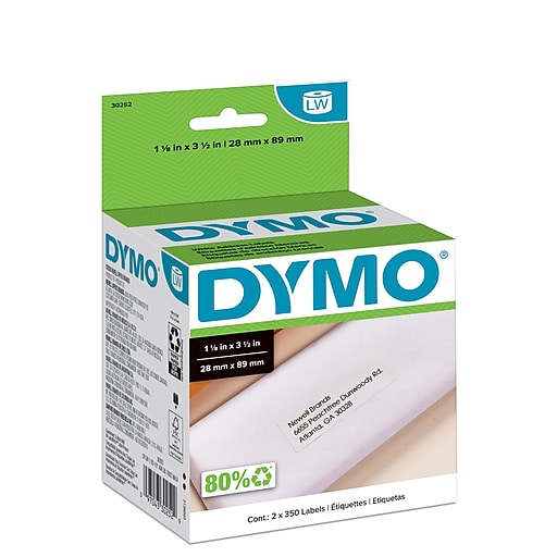  LabelValue.com  Dymo 30252 Address Labels (2 Red