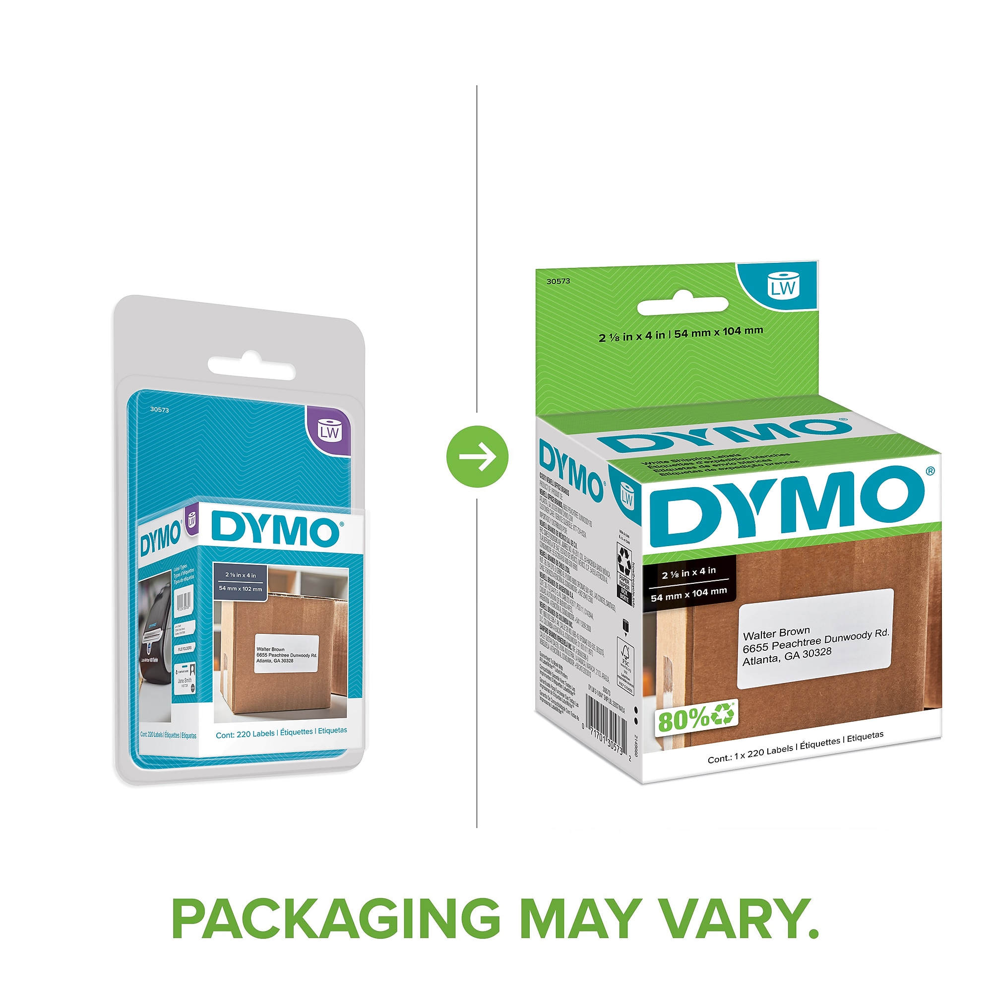 Dymo LabelWriter Shipping 30573 Label Printer Labels, 2.13″W, Black On White, 220/Roll Sansujyuku sansujyuku.com