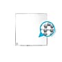 Ghent Hygienic Porcelain Dry-Erase Whiteboard, Anodized Aluminum Frame, 4' x 4' (M4-44-4)~#|#~sp135209314_sc7