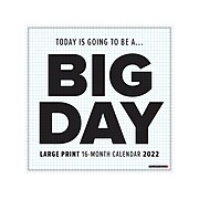 2022 Willow Creek Big Day 12" x 12" Monthly Wall Calendar, Black/White (23129)