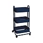 We R Memory Keepers A La Cart 3-Shelf Metal Mobile Utility Cart with Dual Wheel, Navy (60000338)~#|#~sp135209710_sc7