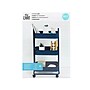 We R Memory Keepers A La Cart 3-Shelf Metal Mobile Utility Cart with Dual Wheel, Navy (60000338)~#|#~sp135209714_sc7