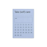 Noted by Post-it® Brand, Take (Self) Care Notes, Blue, 2.9" x 4", 100 Sheets/Pad, 1 Pad (NTD-34-TC)