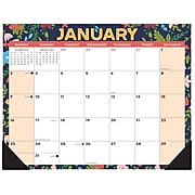 2022 Willow Creek Spring Floral 17" x 22" Monthly Desk Pad Calendar (22177)