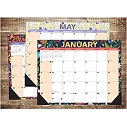 2022 Willow Creek Spring Floral 17" x 22" Monthly Desk Pad Calendar (22177)