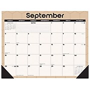 2022 Willow Creek Modern Geometric 17" x 22" Monthly Desk Pad Calendar (23143)