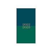 2022-2023 Willow Creek Green and Blue 3.5" x 6.5" Monthly Planner, Green/Blue (22436)