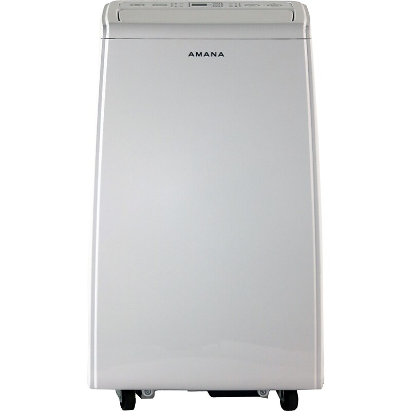 Amana 8000 BTU (5500 BTU DOE) Portable Air Conditioner with Remote, White (AMAP084AW) image 1