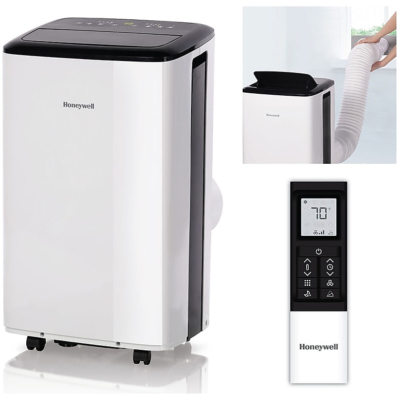 Honeywell 8000 BTU (5500 BTU DOE) Portable Air Conditioner with Remote, WiFi Enabled, White (HF8CESVWK5) image 1