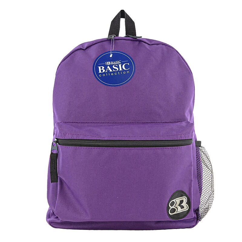 Bazic Basic Laptop Backpack, Medium, Purple (BAZ1037) image 1