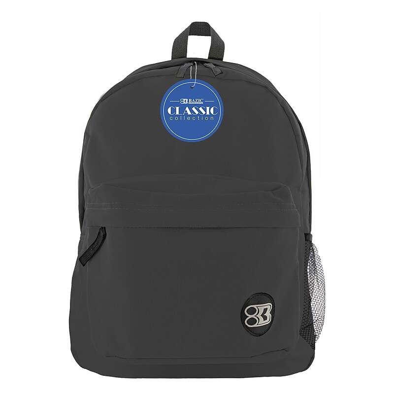 Bazic Classic Laptop Backpack, Large, Black (BAZ1050) image 1
