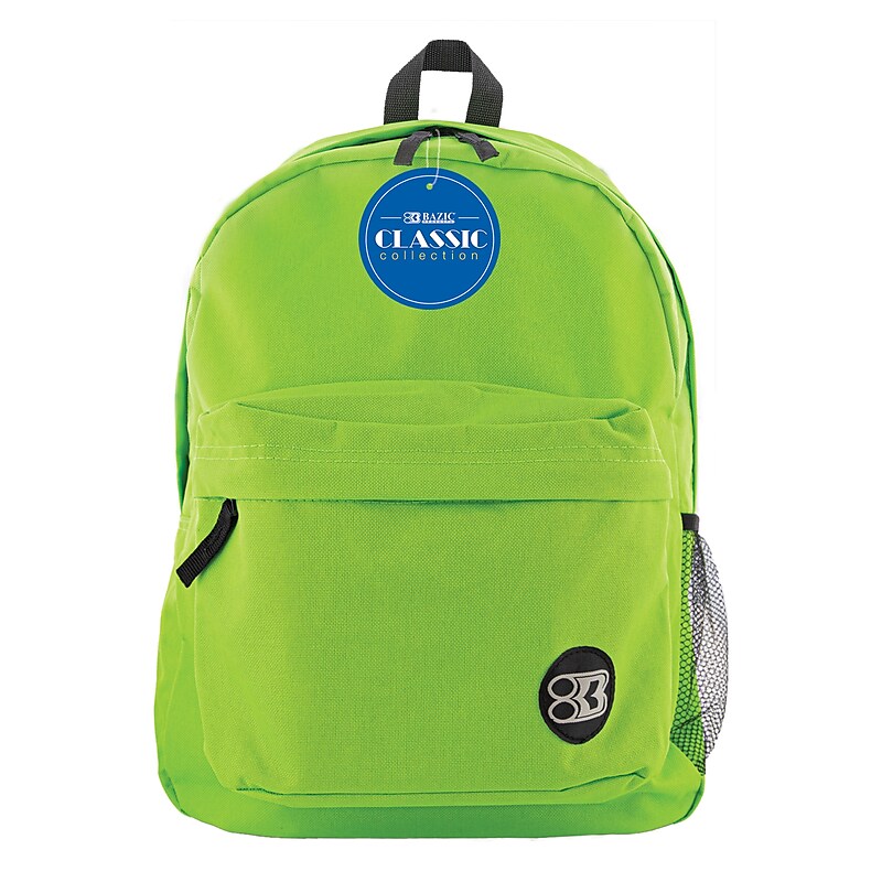 Bazic Classic Backpack 17" Lime Green (BAZ1054) image 1