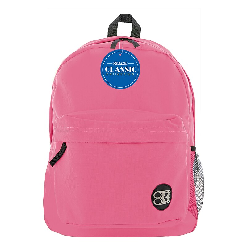Bazic Classic Laptop Backpack, Large, Fuchsia (BAZ1056) image 1