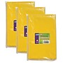 Creativity Street 38" x 80" Vinyl Tablecloth, Yellow, Pack of 3 (PACAC5225-3)~#|#~sp135451342_sc7