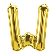 North Star by Pioneer 16" Foil Balloon, Gold Letter W, Pack of 10 (PBN59540-10)