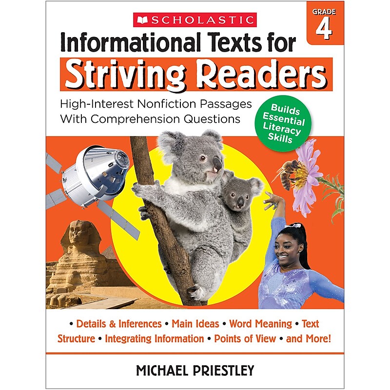 Scholastic Teacher Resources Informational Texts for Striving Readers, Red, Grade 4 (SC-708298) image 1