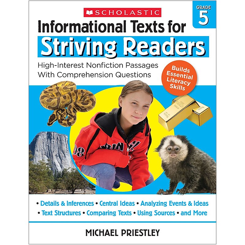 Scholastic Teacher Resources Informational Texts for Striving Readers, Blue, Grade 5 (SC-708299) image 1