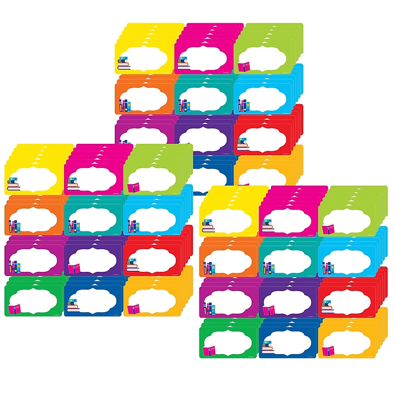 Scholastic Teacher Resources Library Labels Accents, 72 Per Pack, 3 Packs (SC-834503-3) image 1