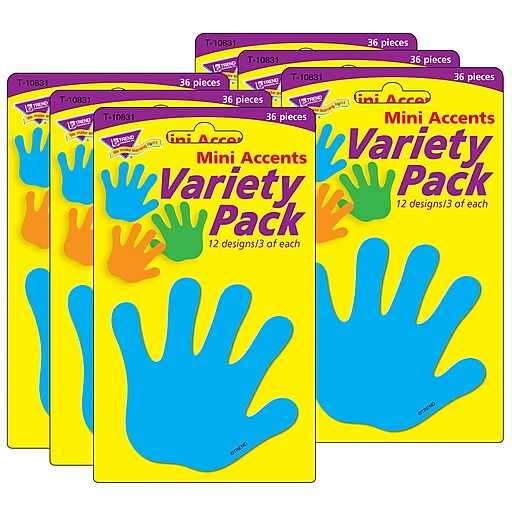Handprints Mini Accents Variety Pack Trend Enterprises Inc T-10831 