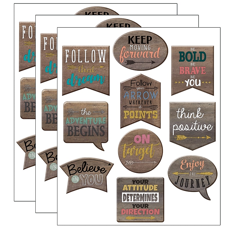 Teacher Created Resources Home Sweet Classroom Positive Sayings Accents, 30 Per Pack, 3 Packs (TCR8859-3) image 1