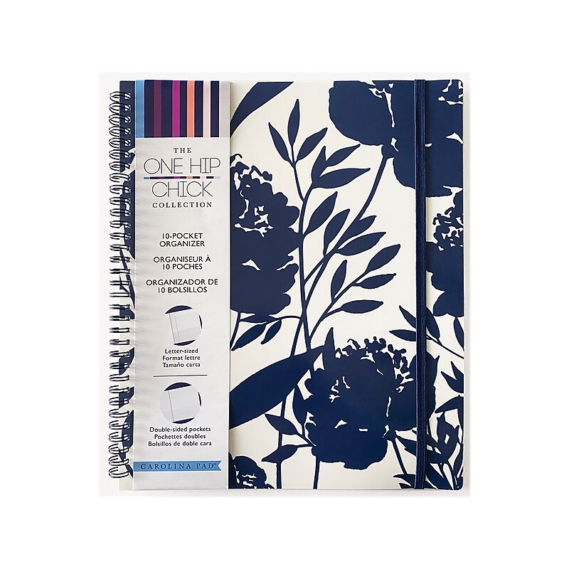 Carolina Pad One Hip Chick Glossy 10-Pocket Folder, Assorted Colors (93017) image 1