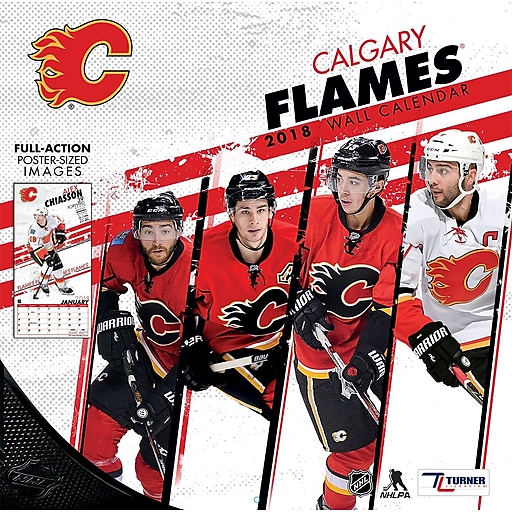 Shop Staples for Calgary Flames 2018 12X12 Team Wall Calendar (18998011934)