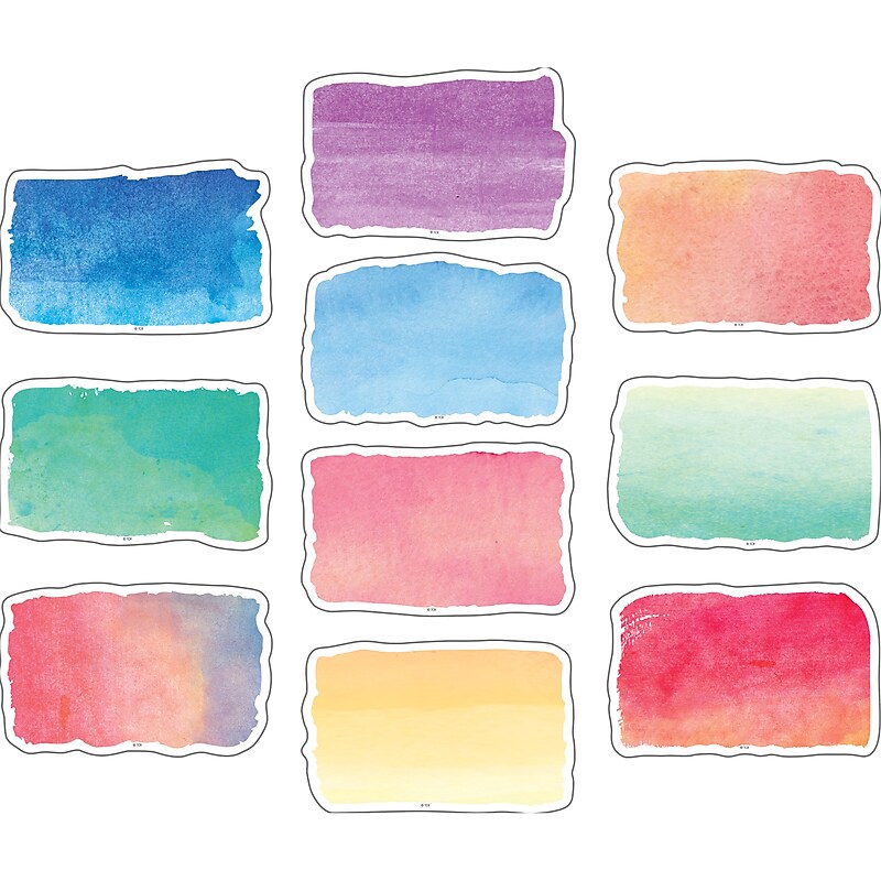 Teacher Created Resources Watercolor Accents, 30 Per Pack, 3 Packs (TCR8972-3) image 1