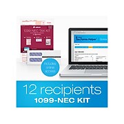 Adams 2021 1099-NEC Tax Form Kit, 12/Pack (STAX51221-NEC)